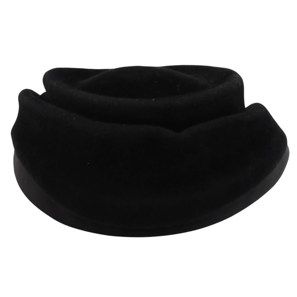 \hanson Body Women’s Faux Fur Black Fluffy Headdress Pill Hat Made in France - Picture 6 of 14